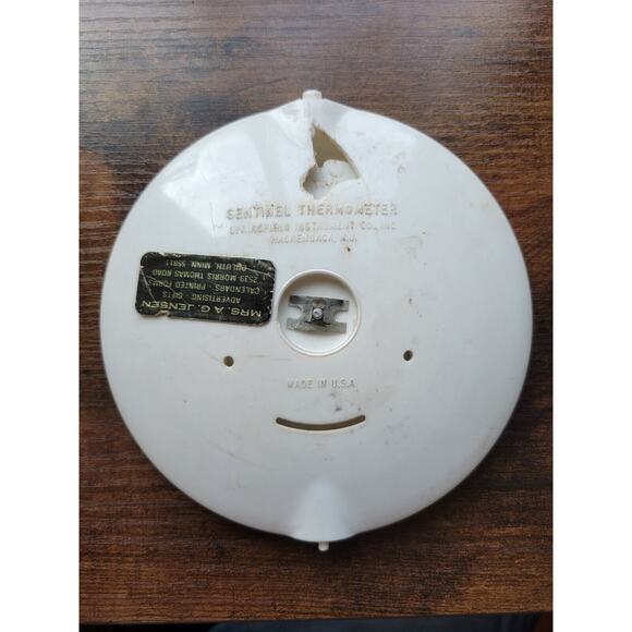 Vintage Newton Mfg Round Thermometer #042A Specialty Advertising - Made In USA - Picture 3 of 7